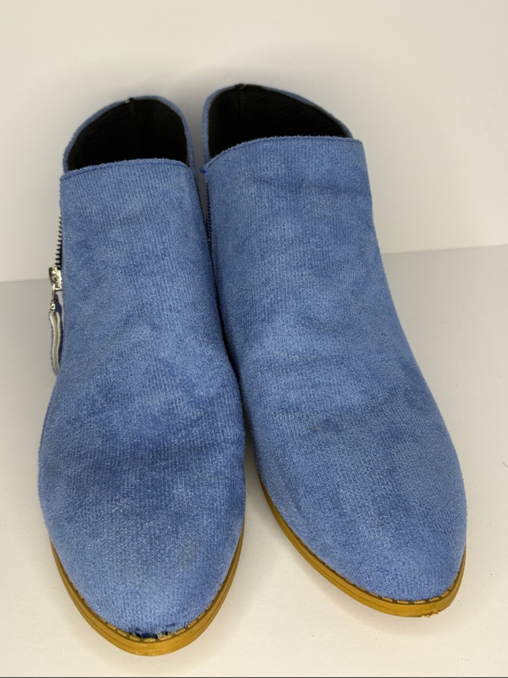 Women’s Blue Slip-On Ankle Shoes